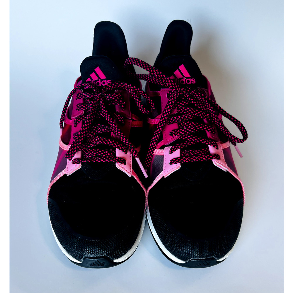 Womens Size 9 Adidas Gymbreaker Bounce Training Shoes Black w/pink Great Cond. - Picture 10 of 11
